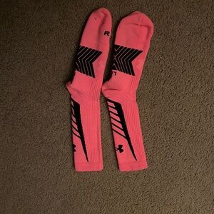 Under Armour Pink Basketball Socks XL